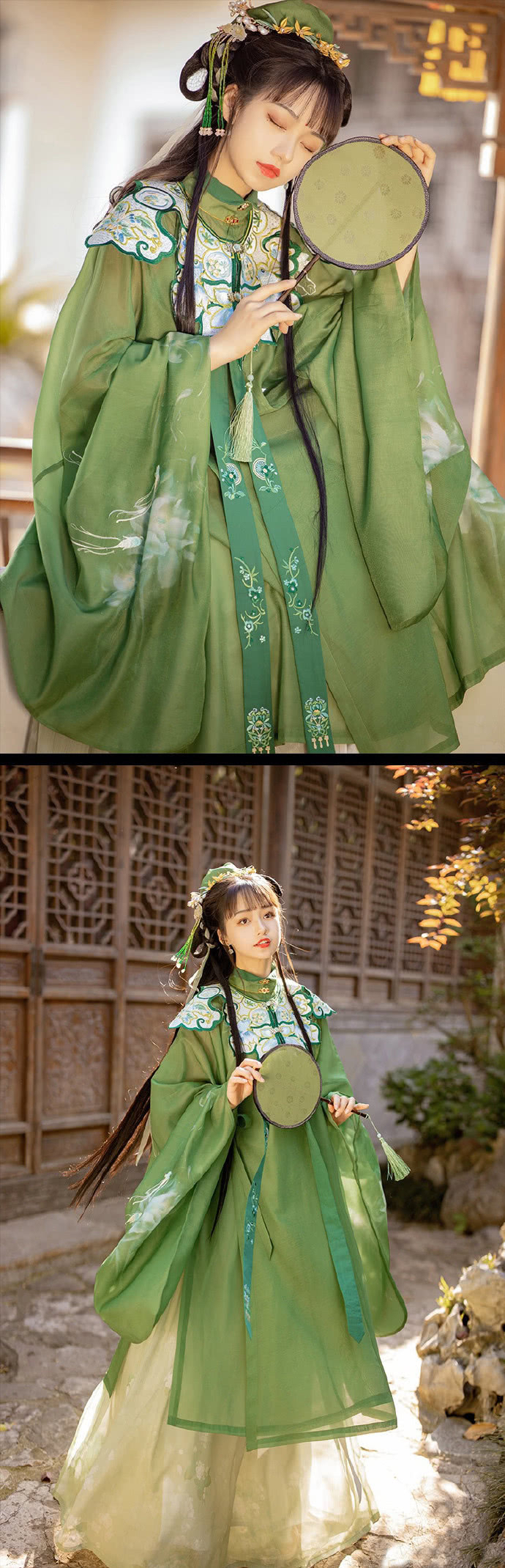 汉服少女,一个不经意的瞬间你是那么美!