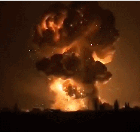 after a fire-triggered explosion occurred at a fireworks