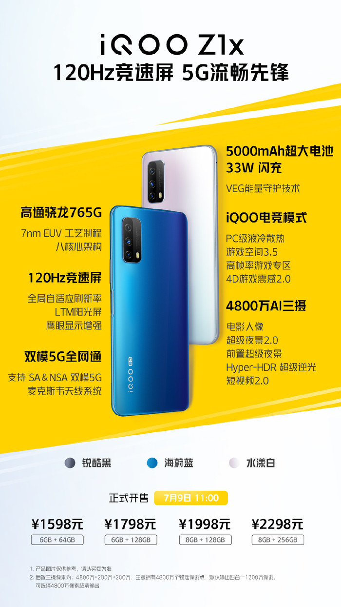 5g手机iqoo z1x有何看点?高刷新率,5000mah大电池