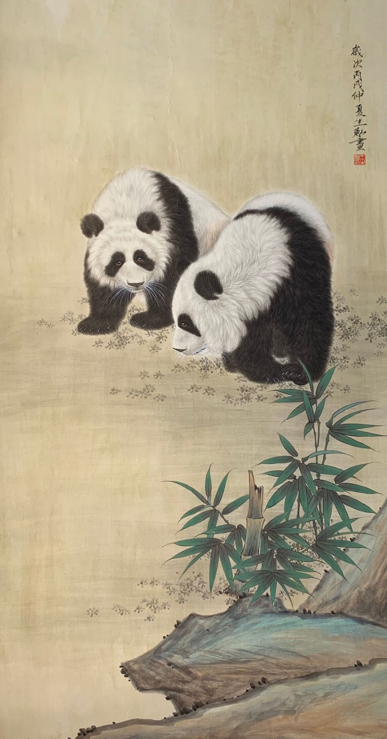 一组有关动物的工笔国画作品欣赏