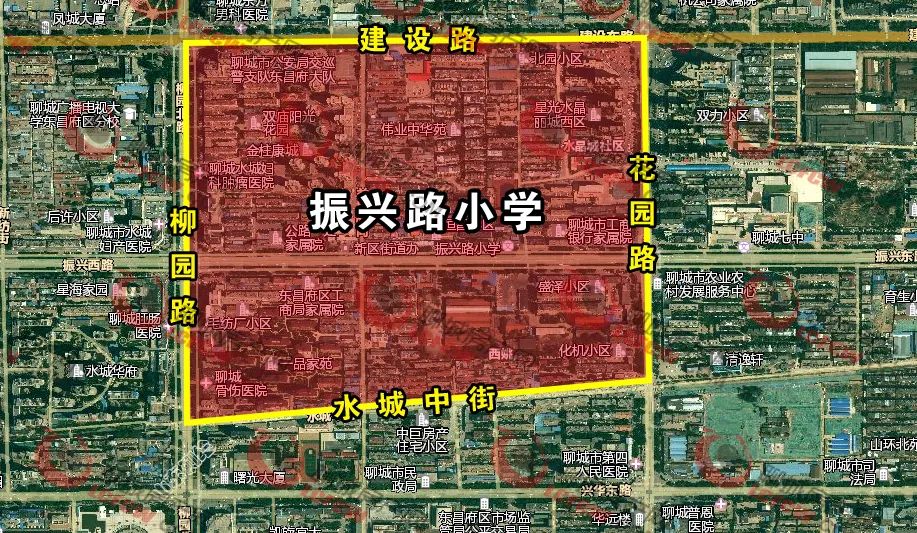 聊城城区2020年中小学招生划片地图版来了,家长们快收藏!