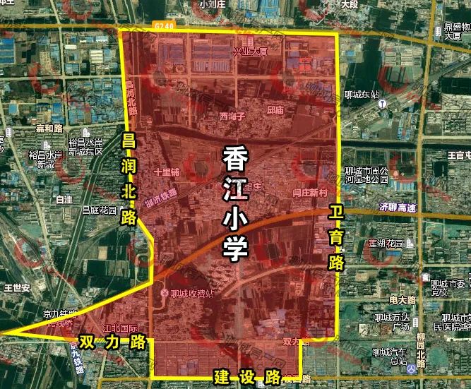 聊城城区2020年中小学招生划片地图版来了,家长们快收藏!