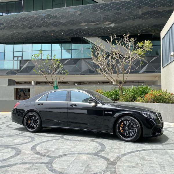 "黑武士"奔驰amg s63实拍图