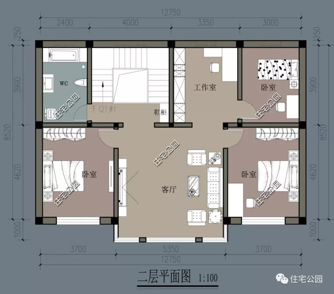 整理30套农村新中式户型图中