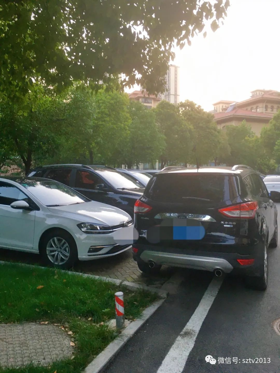 宿城某小区乱停车现象依然存在,你遇到过吗?