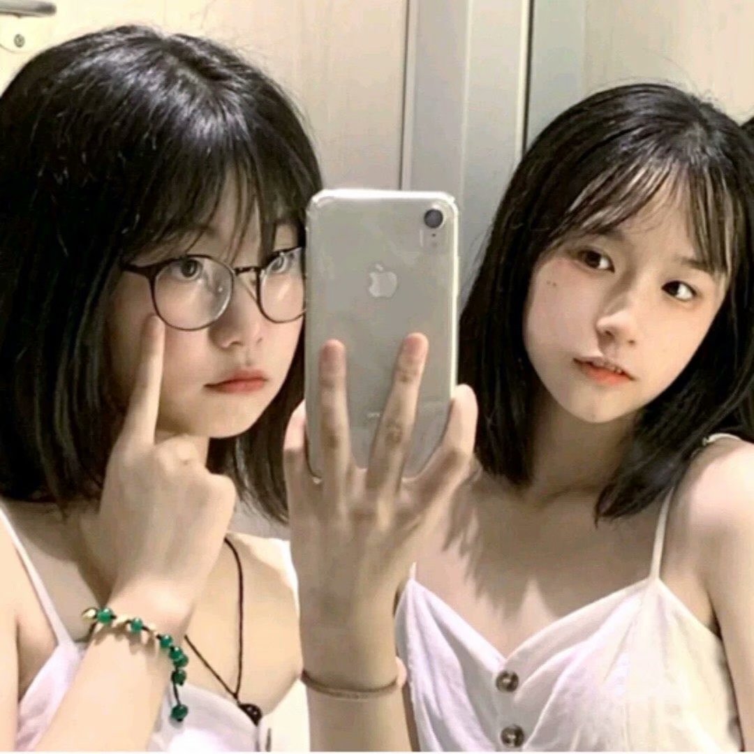 双人,闺蜜,女头,真人头像,可爱个性