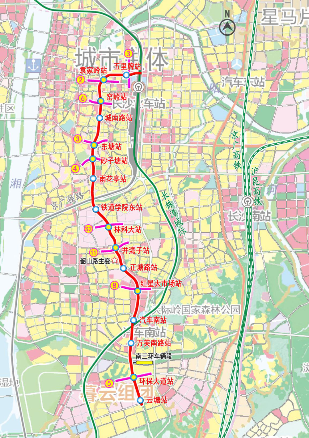 长沙地铁7号线什么时候开工？附线路介绍 线路图