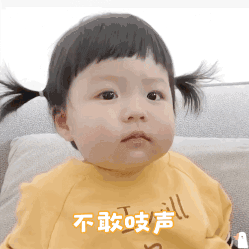 丸子妹表情包 不敢说话