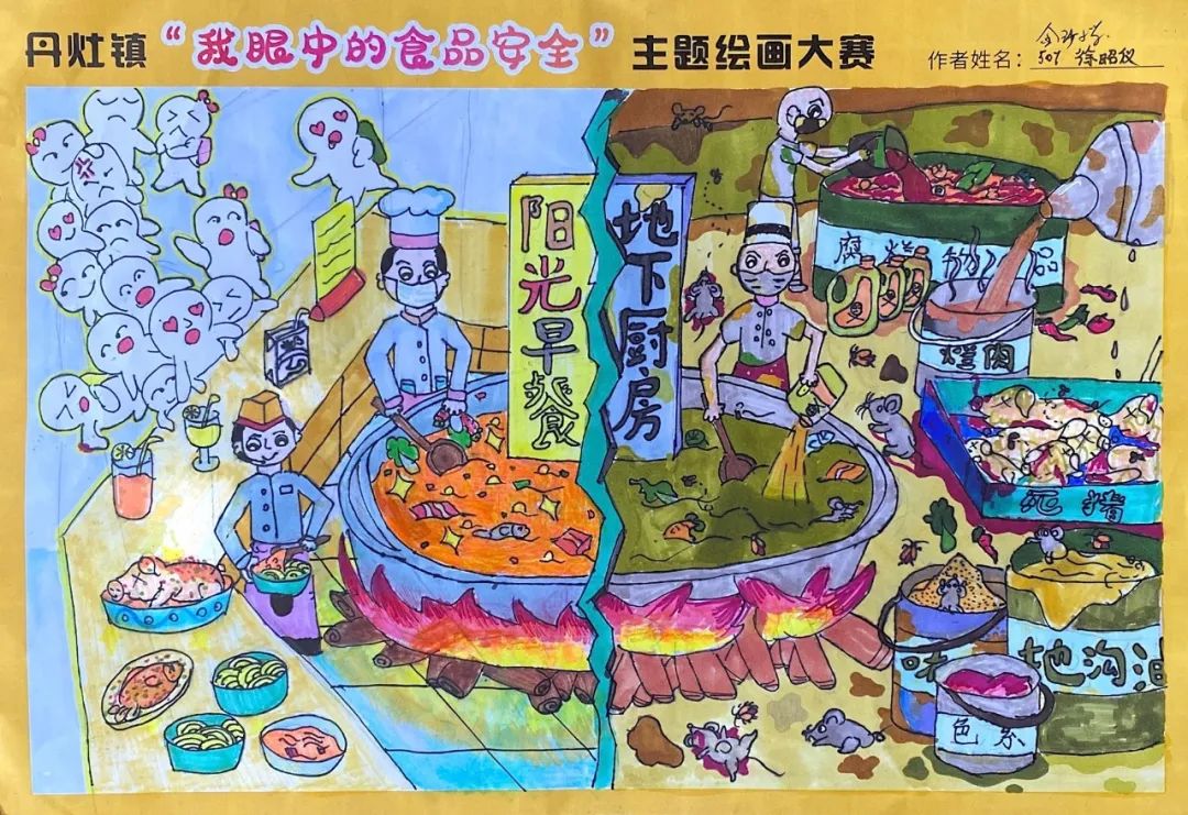童心妙手!"我眼中的食品安全"主题绘画比赛获奖作品公布!