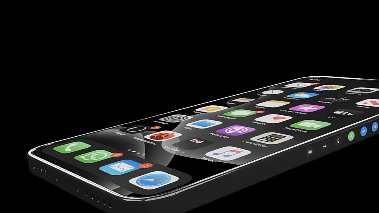 iphone13概念机:3块屏幕包裹机身,刘海充电端口及物理
