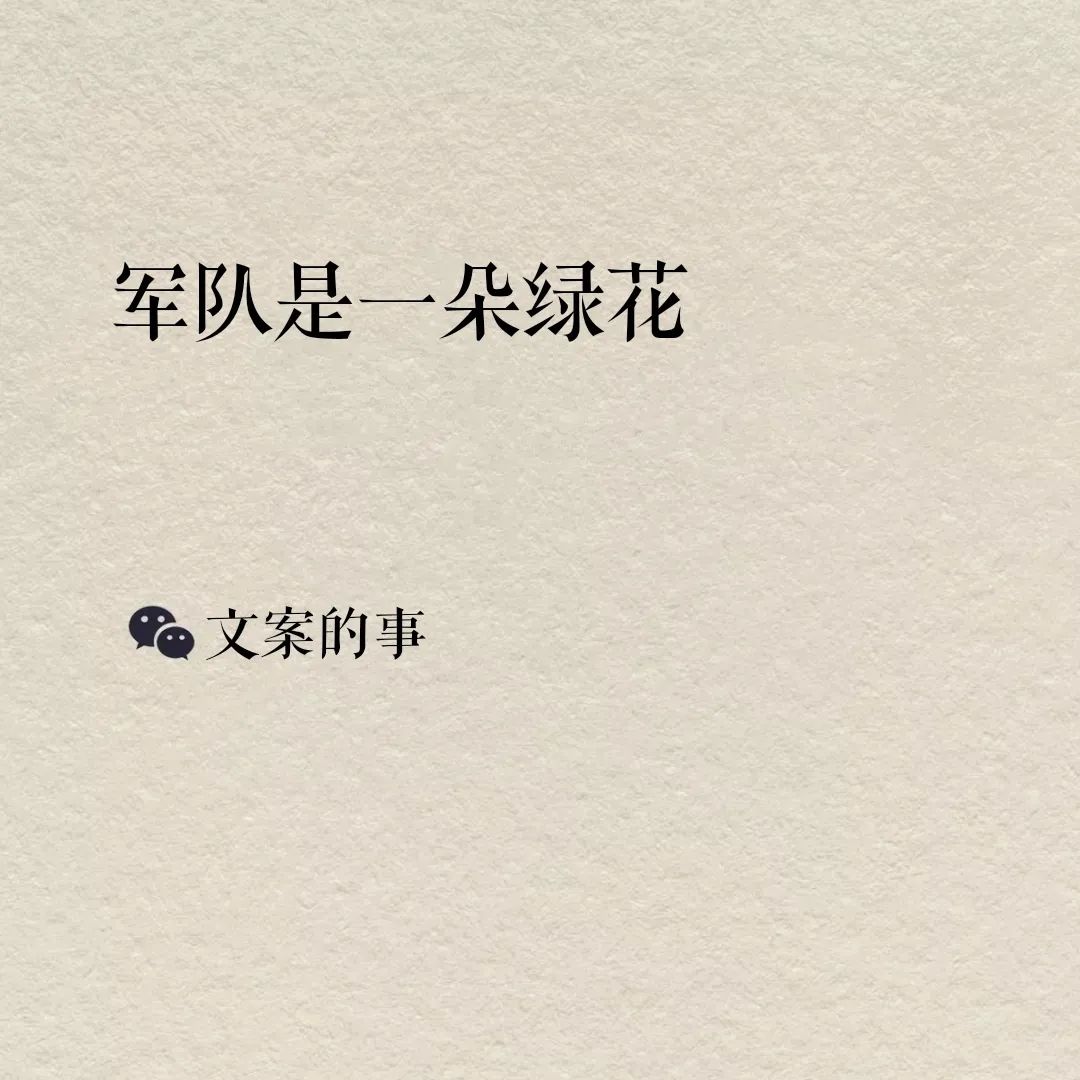 建军节文案 1)是军人,也是人民的守护神.