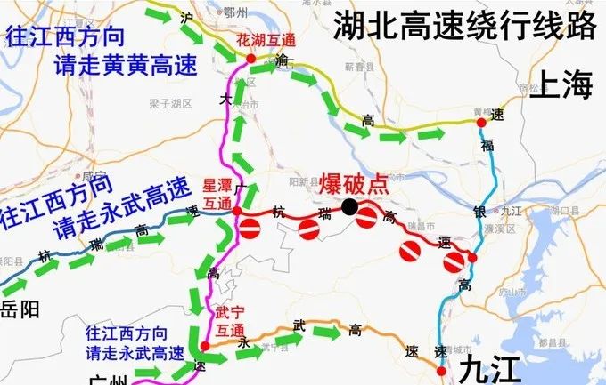 杭瑞高速,沪渝高速公路,福银高速公路,枫林镇,大广高速公路