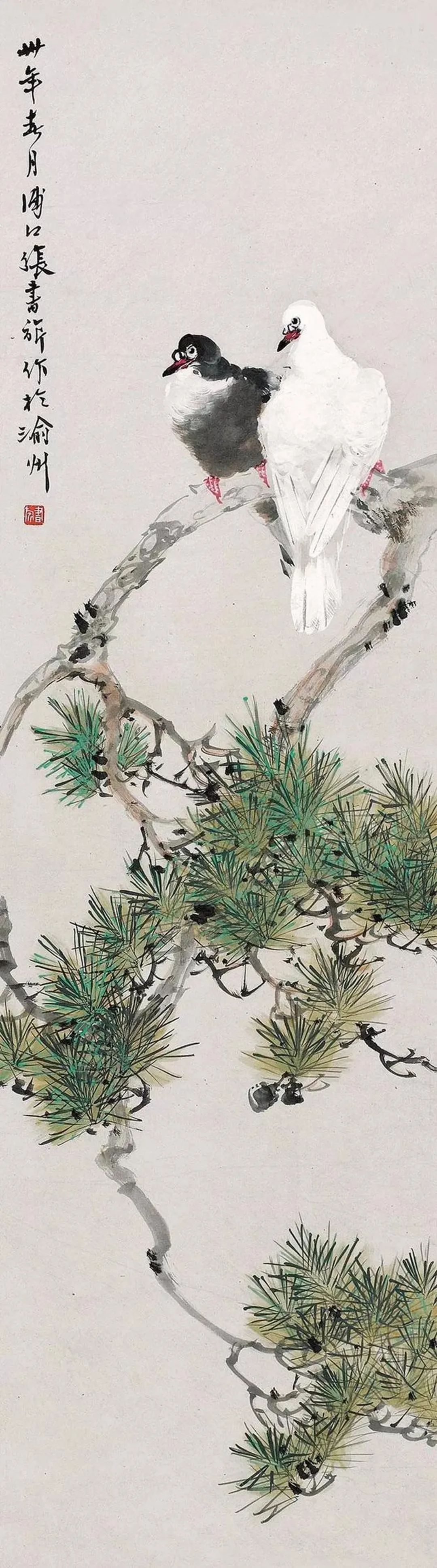 画如其人,他受徐悲鸿盛赞,花鸟画也有磅礴气韵