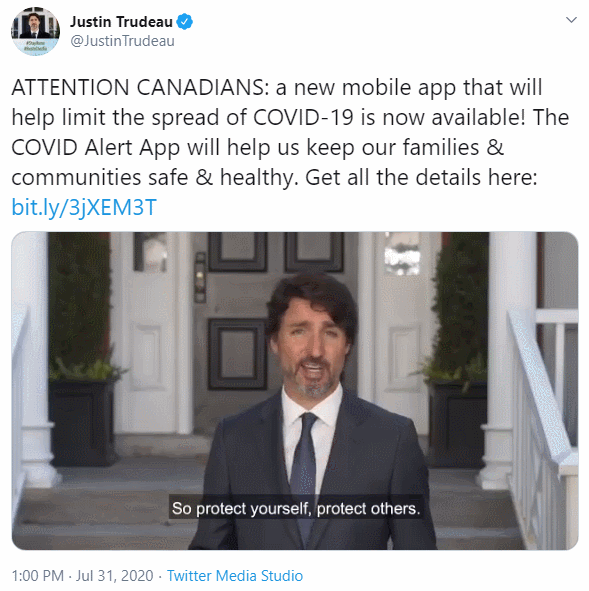 加拿大宣布停发cerb!杜鲁多提醒所有人:快点下载这个app!_腾讯新闻