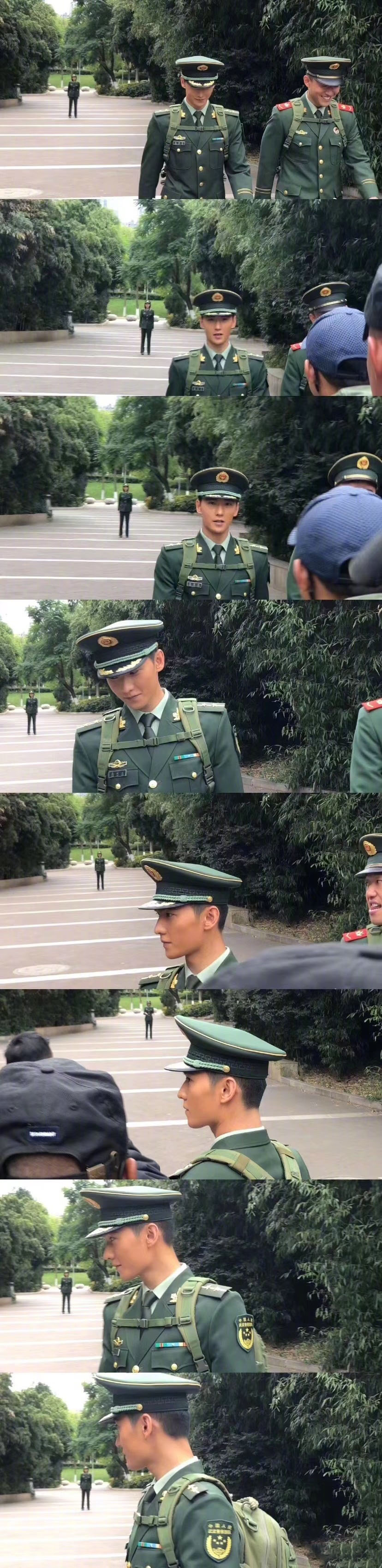 今日份的军装杨洋,板寸头干脆利落,不一样的杨洋
