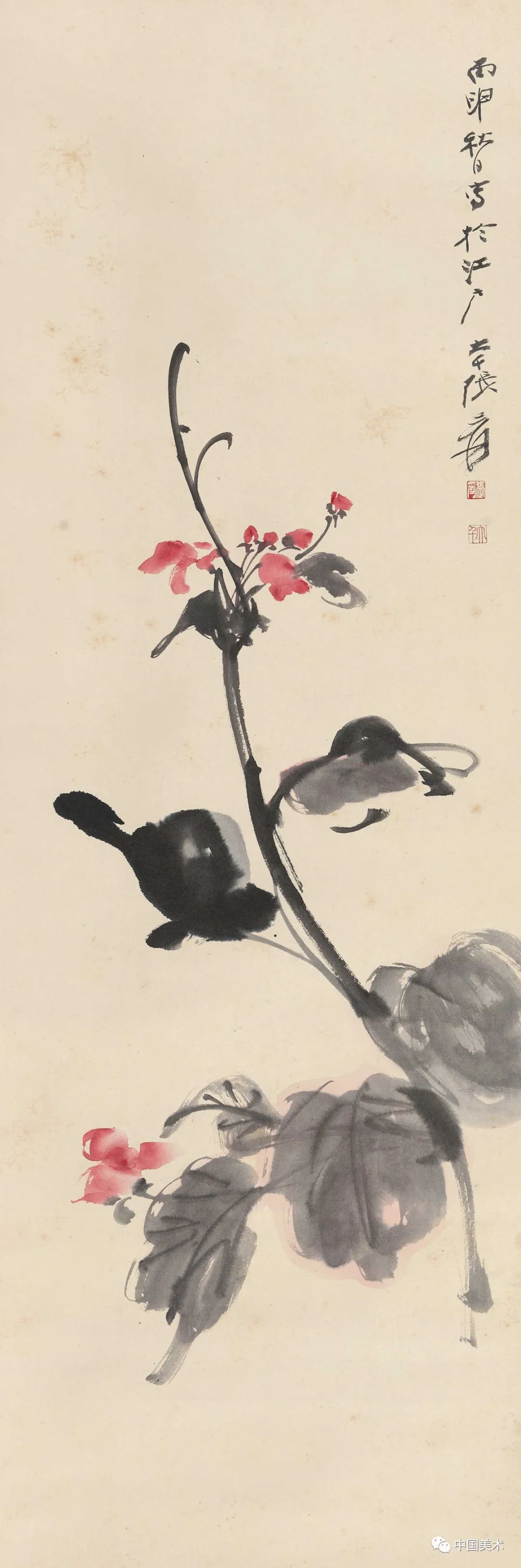 张大千花鸟画50幅