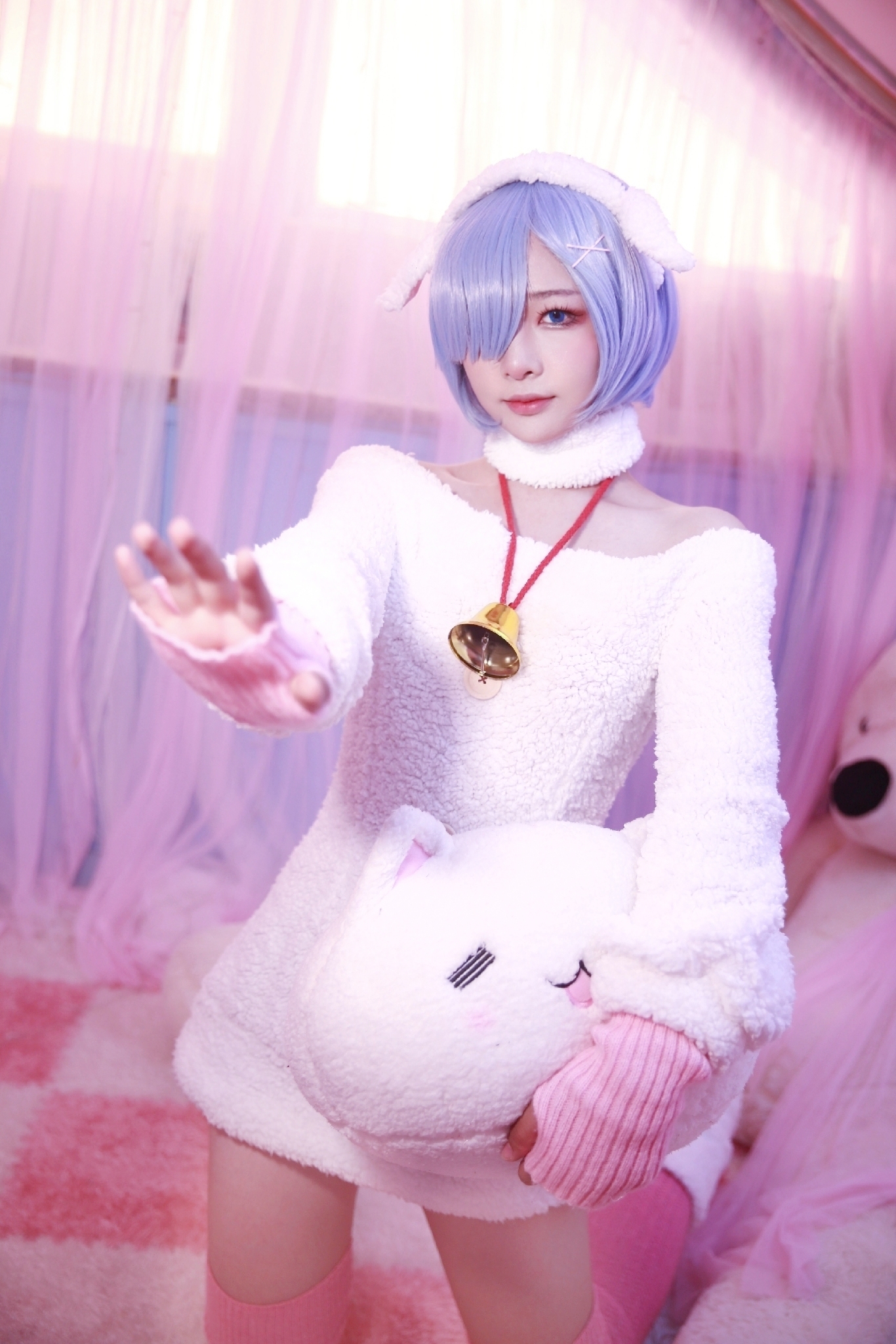 蕾姆小绵羊cosplay正片