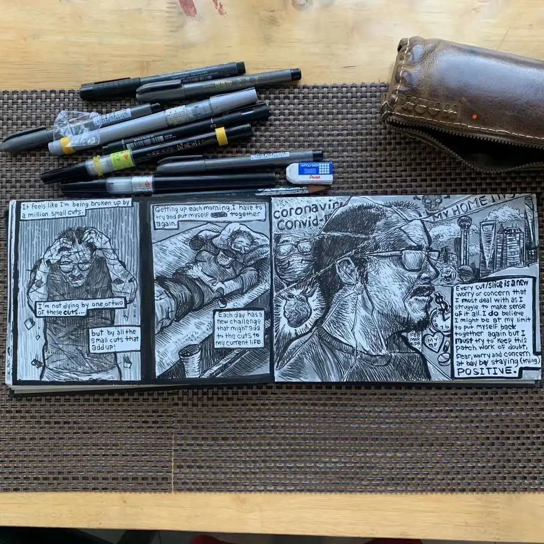 星巴克包装袋上的60幅画,寄托着这位外籍人士的“古北情缘”!