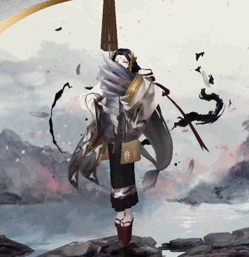 飞翔的墨鸟化为人形,姑获鸟撑开了手中伞剑: