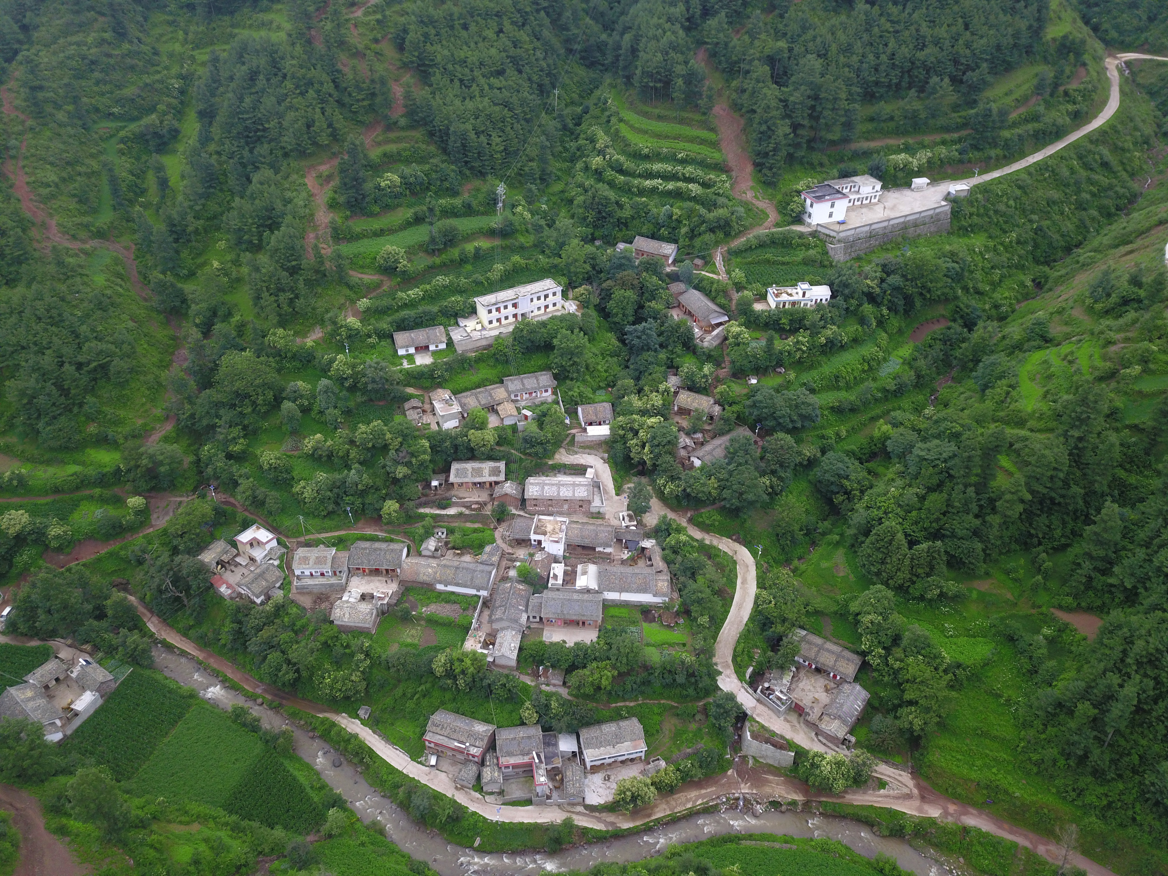 会泽高空下的乡村走进会泽待补镇