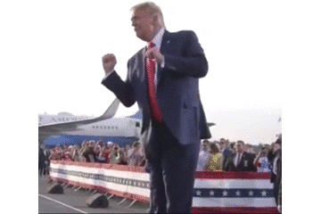 为了拉票,川建国同志发了一段自己跳舞的鬼畜视频.▼