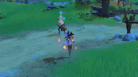 重击和大招需要的附魔)小范围的嘲讽,虚影存在期间持续造成4次水元素