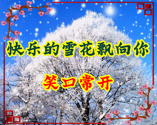 最美大雪节气图片送给在乎我的朋友祝大雪节气快乐