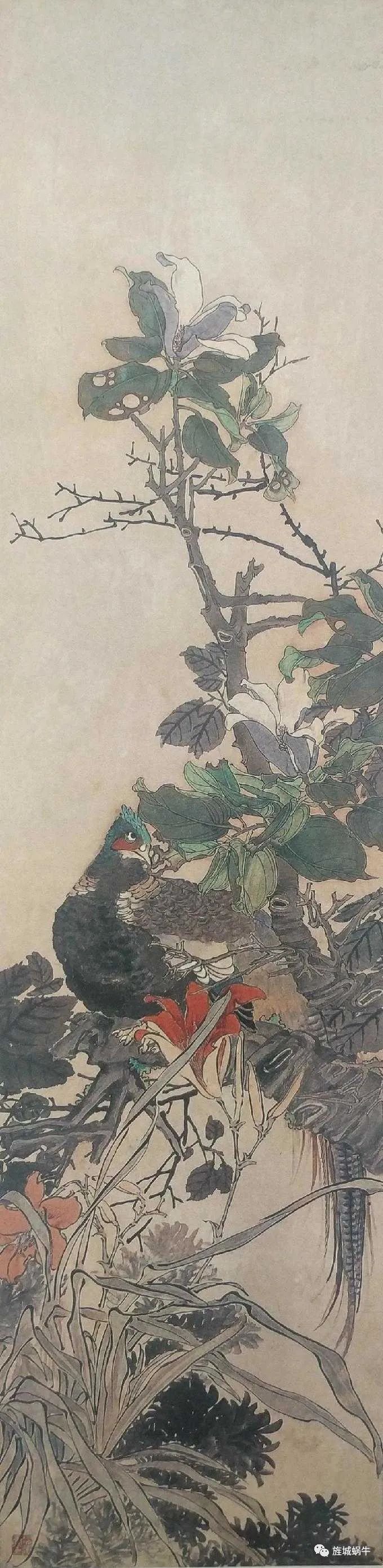 经典绘画临摹范本丨任伯年的花鸟作品