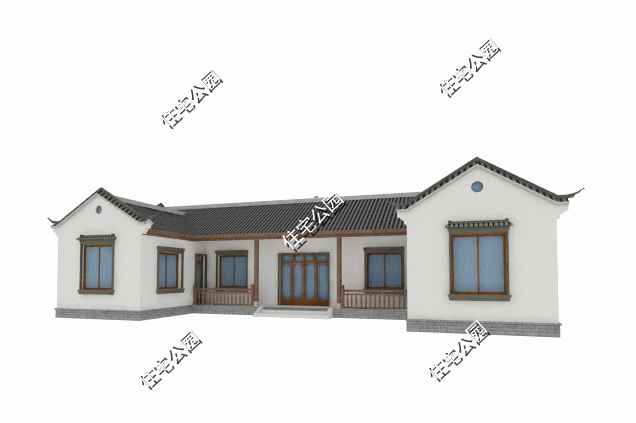 21×10米中式三合院,新年的第一栋房子,就给父母建的
