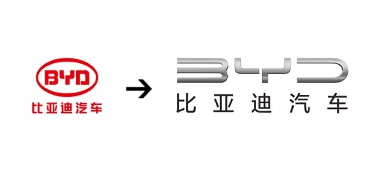比亚迪换标了极简金属风
