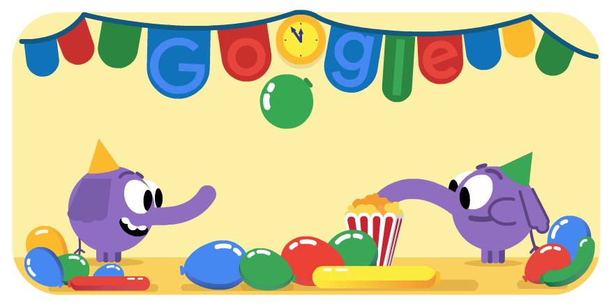 创意十足的 google 新年主题 doodle