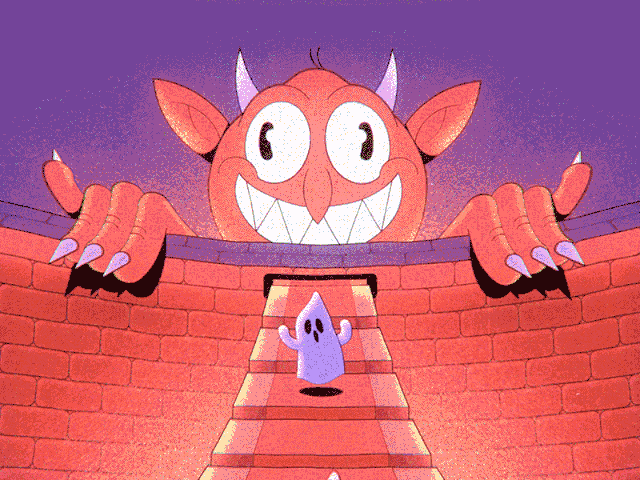 以色列插画师tonybabel卡通造型可爱生动做的这一系列gif动画非常好玩