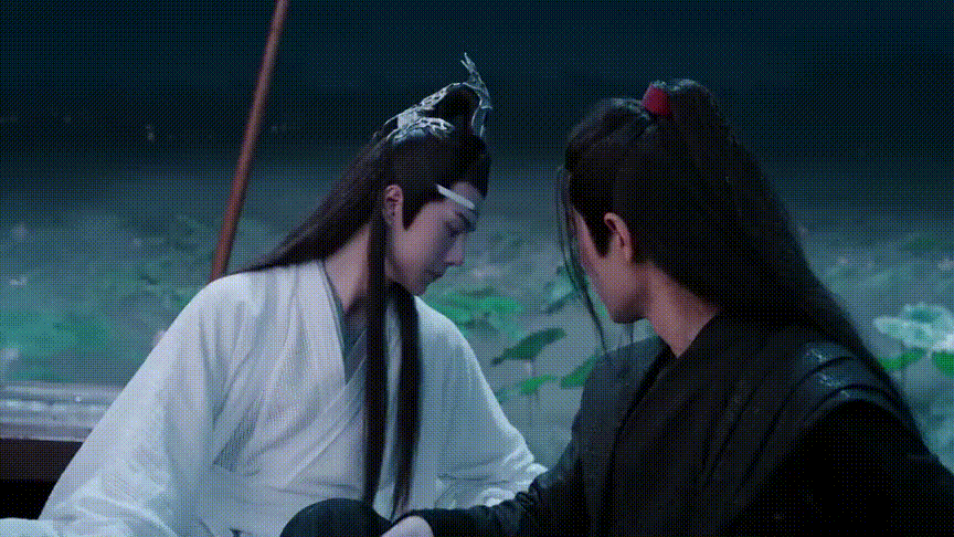 陈情令33剖丹真相下蓝湛一句下不为例魏婴摘得满船莲