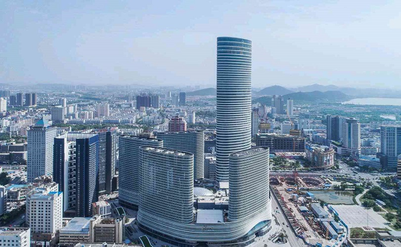 盐城国投集团建成于2020年,高度216米盐城国际贸易中心开发商:帝豪
