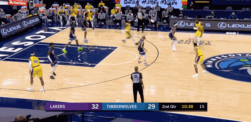 北京时间2月17日,nba常规赛湖人对决森林狼.