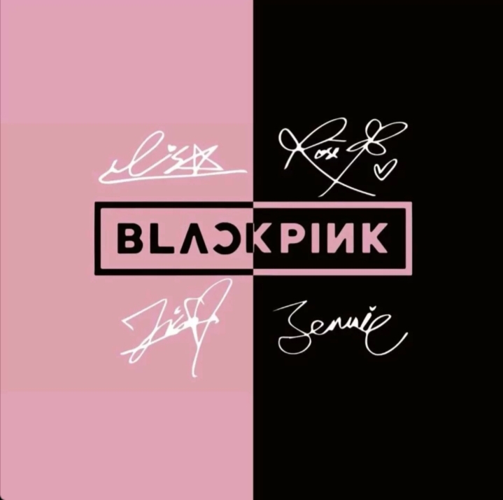 blackpink手写背景图