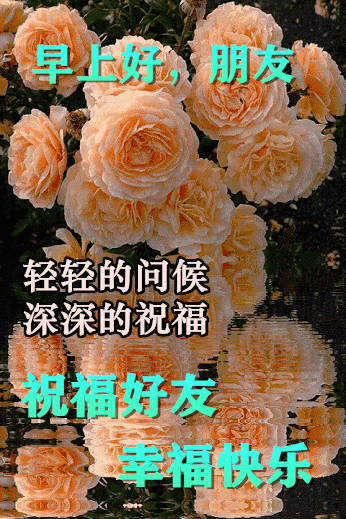 早上好祝福好友天天开心幸福快乐