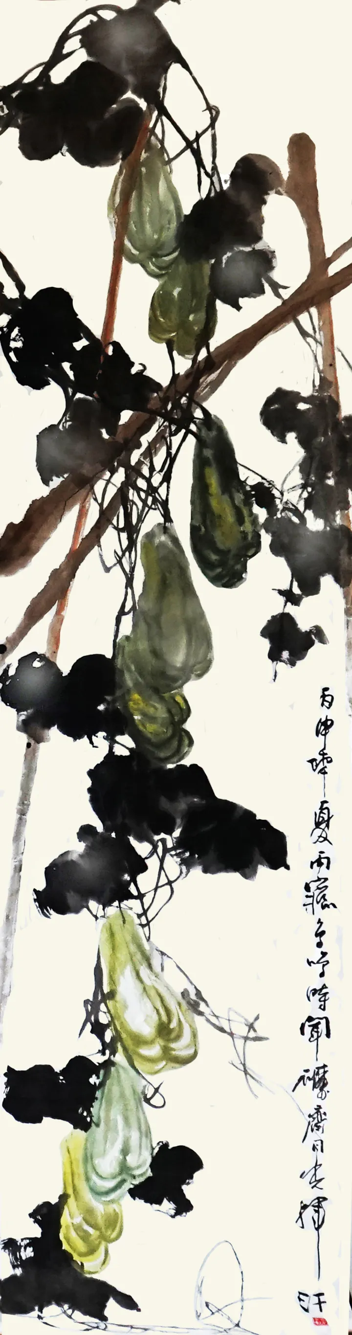 刘同光水墨写意——藤蔓系列_腾讯新闻