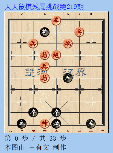 天天象棋残局挑战第219期_腾讯新闻