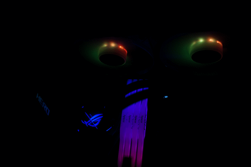 asus rog strix lc ii 280 argb灯效动图测试测试平台cpu:intel core