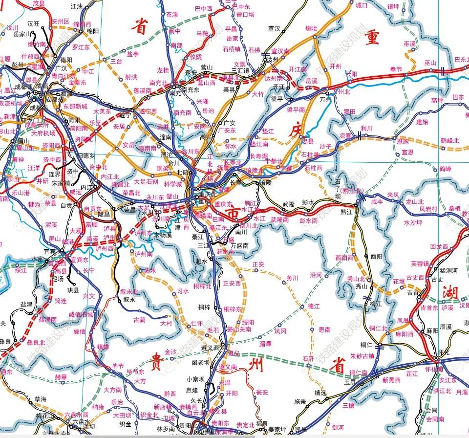 8,渝贵高铁:规划建设年度2022-2027年,重庆境内长115公里,年内开展