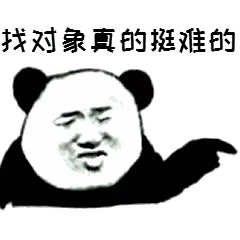 找对象真的挺难的表情包