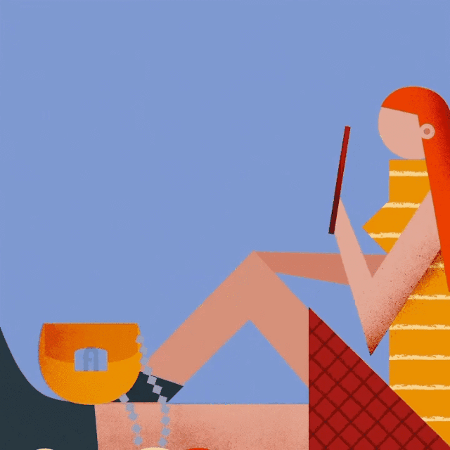 philip giordano将动植物以及人物 以几何图形的形式结合 再加上整体