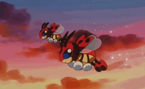 《神奇宝贝图鉴》no.166:背上的花纹反映着夜空的星星——安瓢虫