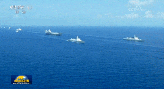2019年12月17日我国第一艘国产航空母舰山东舰在海南三亚某军港交付