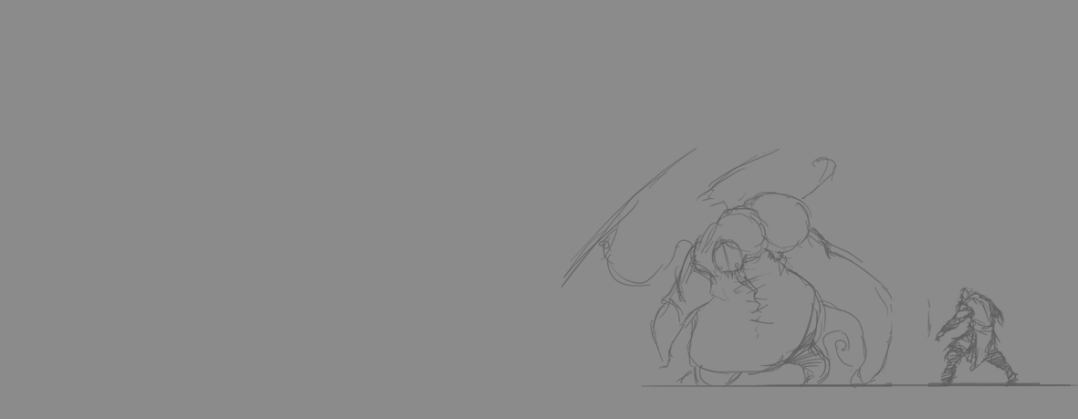 他的作品很多都是那种泼墨似的手绘概念图,其中零星几张这种动画gif.