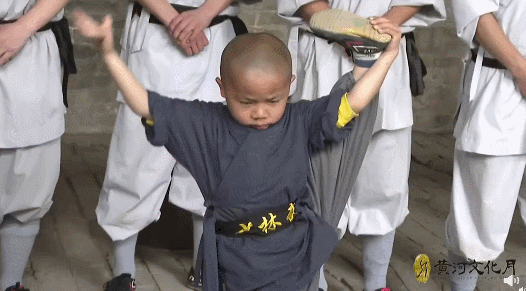 表情立刻认真起来别看一路上调皮可爱小三宝也是从小就学武功但背后是