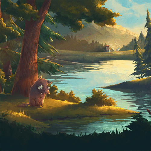 治愈插画|森林里的动物朋友