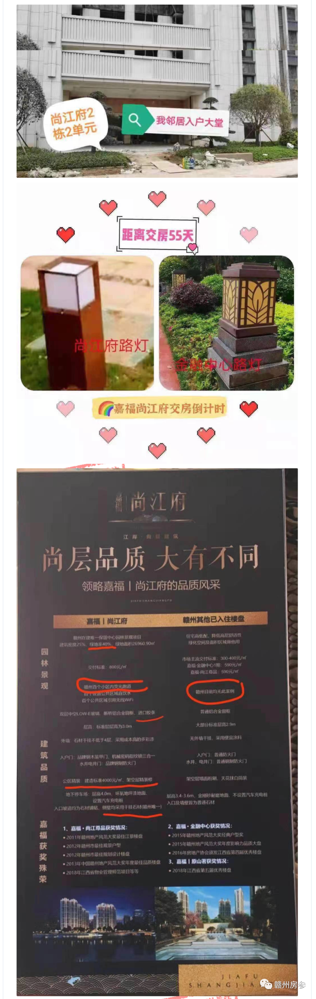 业主投诉赣州嘉福尚江府品质不如嘉福金融中心,实际情况是