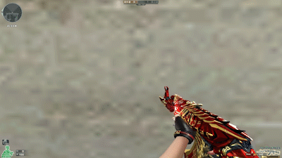 cf动图鉴赏:ak47-黑武士典韦皮肤